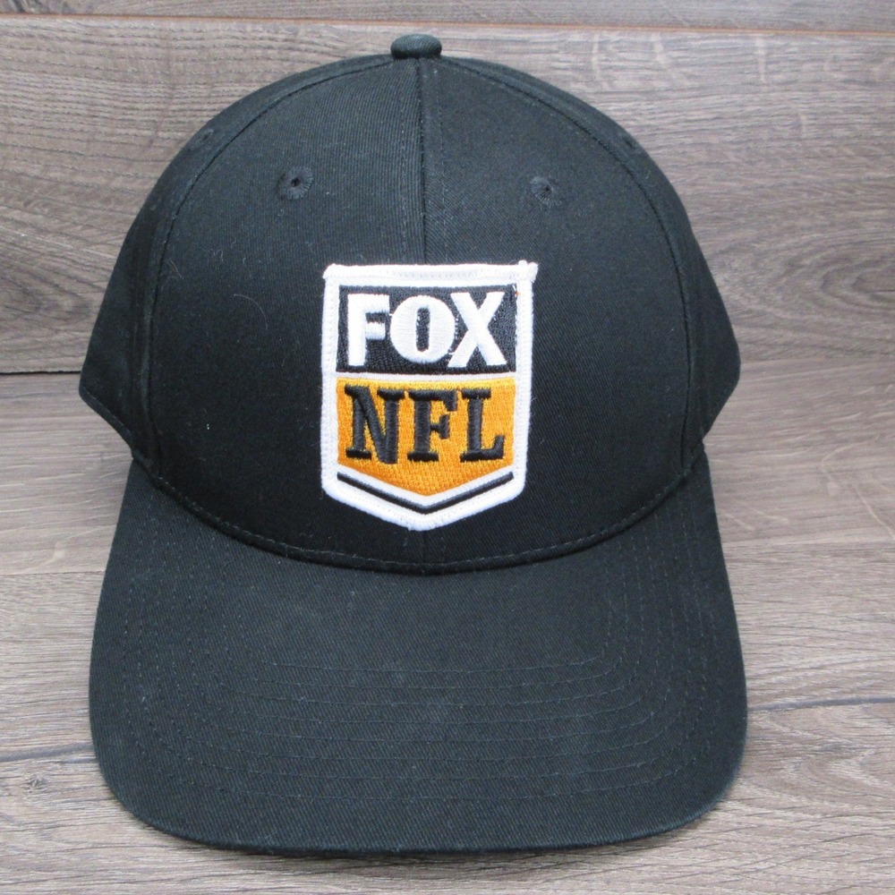 Outdoor Cap Fox NFL Hat Cap Mens Strap Back Black Football Sports Media Gorpcore